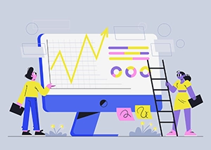Web metrics graphic